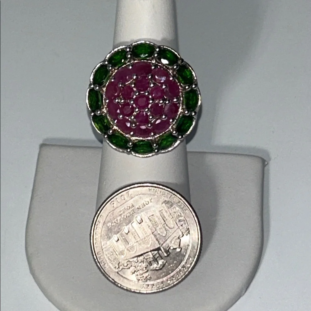 NWOT 925 India Sterling Silver Genuine Gemstone Ring